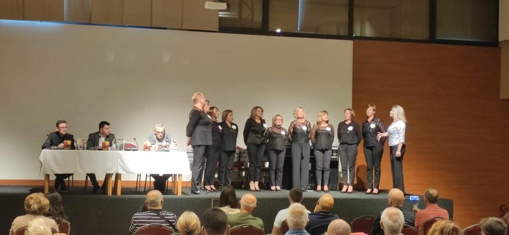 Sekcije HKD Napredak Vitez na predstavljanju zbirke poezije ,,Kroz mlivo do sjaja” autora pjesnika Ivana Vidovića