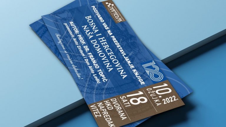 Najava: Predstavljanje knjige ,,Bosna i Hercegovina naša domovina” autora prof. dr. Franje Topića u Vitezu