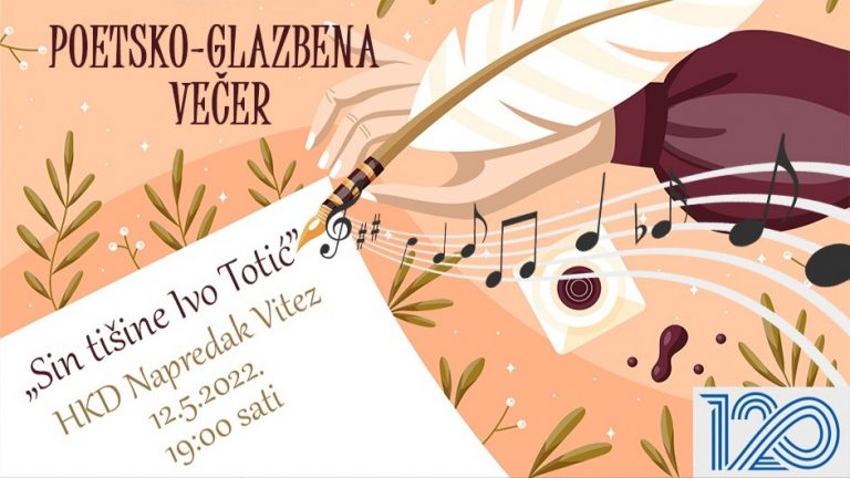 NAJAVA: Poetsko- glazbena večer ,,Sin tišine Ivo Totić”