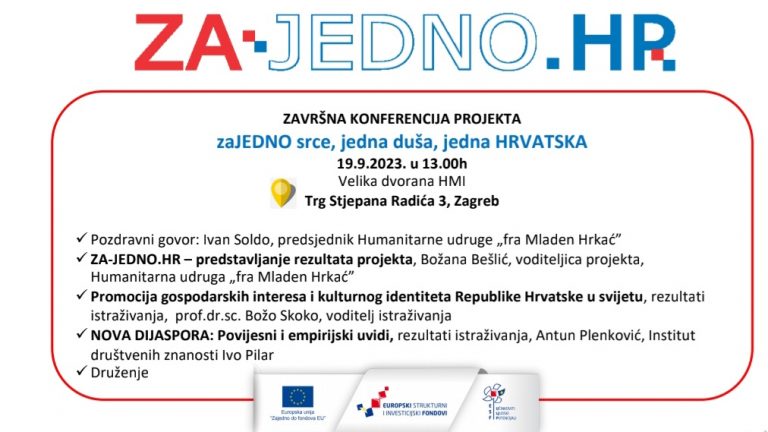 ZA-JEDNO.HR – poziv na završnu konferenciju zaJEDNO srce, jedna duša, jedna Hrvatska